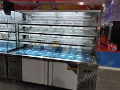 郑州海星制冷供应新款双机双温点菜柜展示柜 冷冻设备