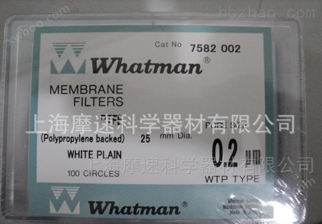 Whatman 7582-002 ）聚四氟乙烯膜