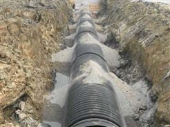 河南700钢带聚乙烯排水管/钢带增强缠绕管