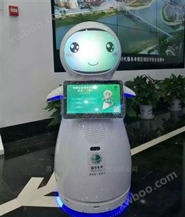 河北沧州市中心医院院史馆医疗导诊机器人